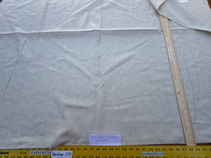 11 Berkbox109 Scalamandre Alhambra Levante Linen Cotton Linen Stripe 2.4yd x54" wide