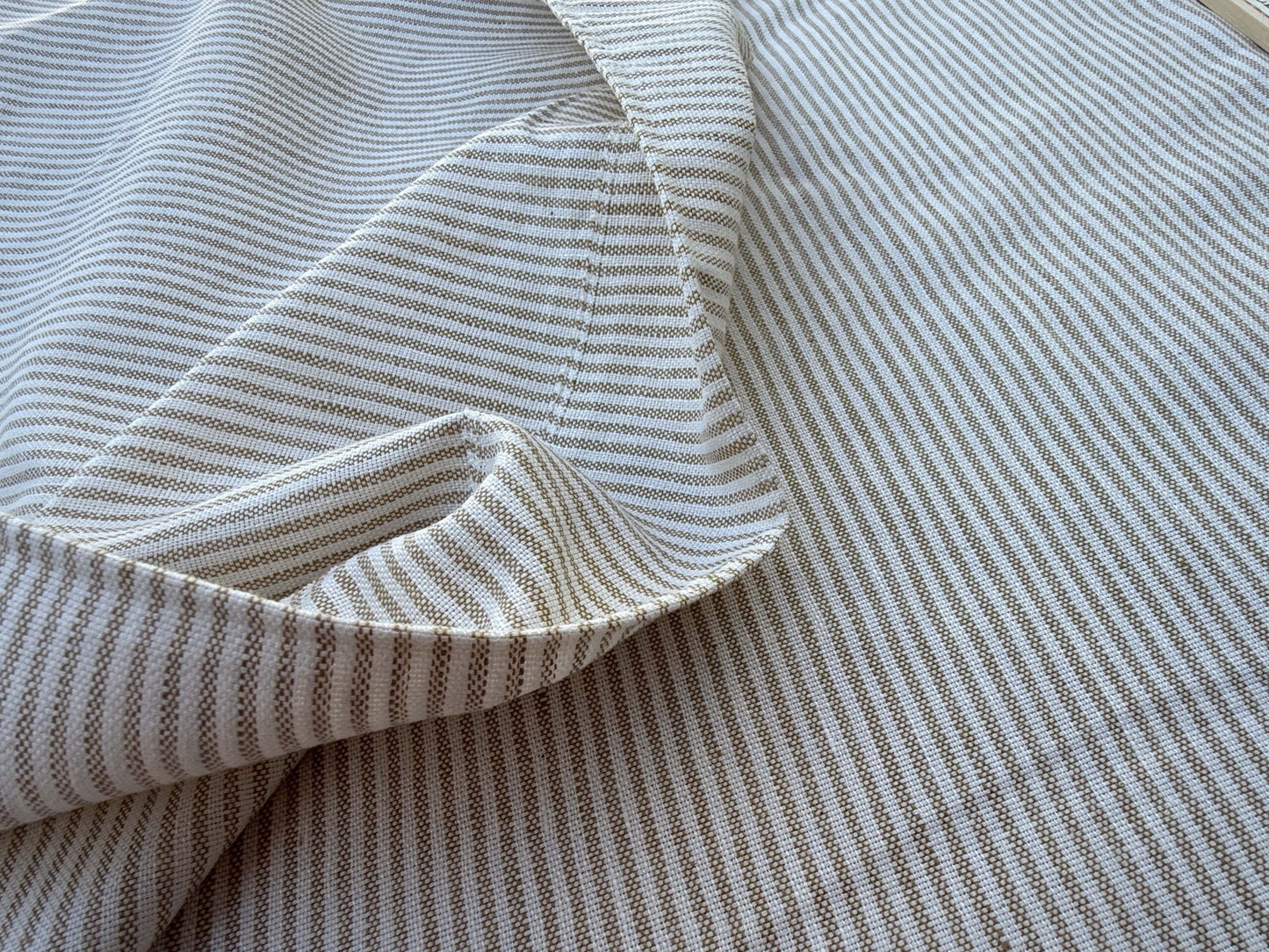 11 Berkbox109 Scalamandre Alhambra Levante Linen Cotton Linen Stripe 2.4yd x54" wide