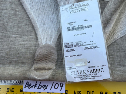 12 Berkbox109 Scalamandre Christian Fischbacher Losanghe Twig Sheer Gray Diamond Ogee  2.4yd x54" wide