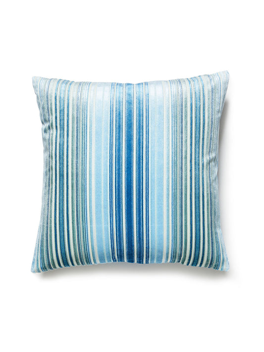 Old World Weavers Timberlake Velvet 22 X 22 - Blue Jay Decorative Pillow