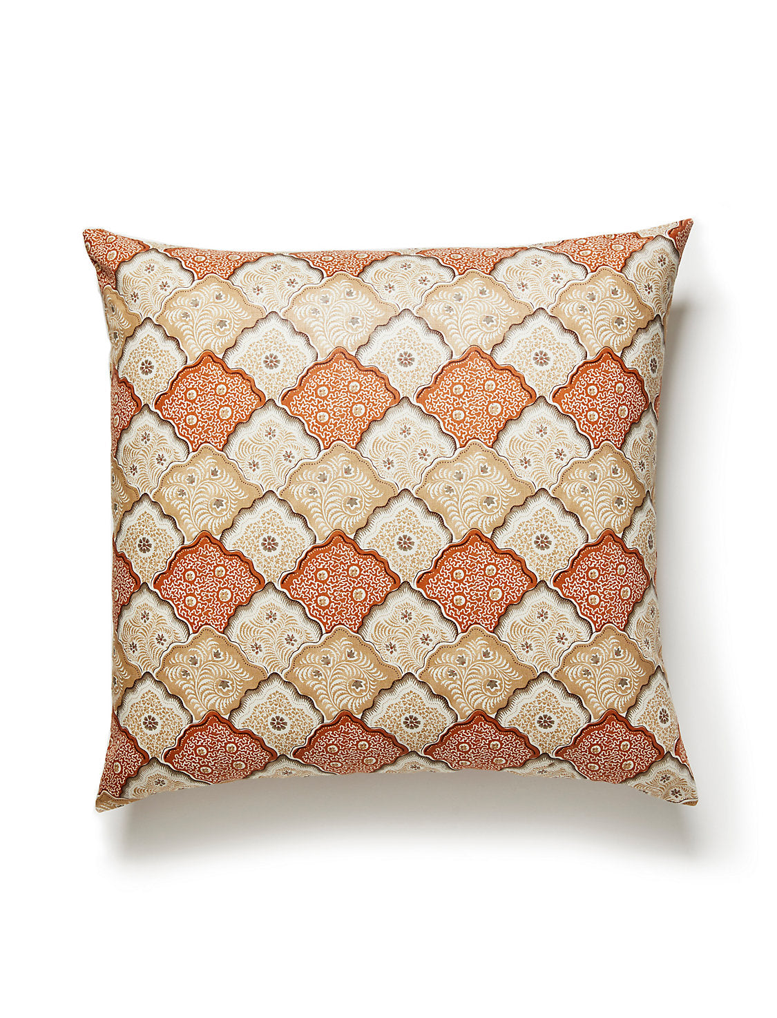 Scalamandre Akira 22 X 22 - Cognac Decorative Pillow