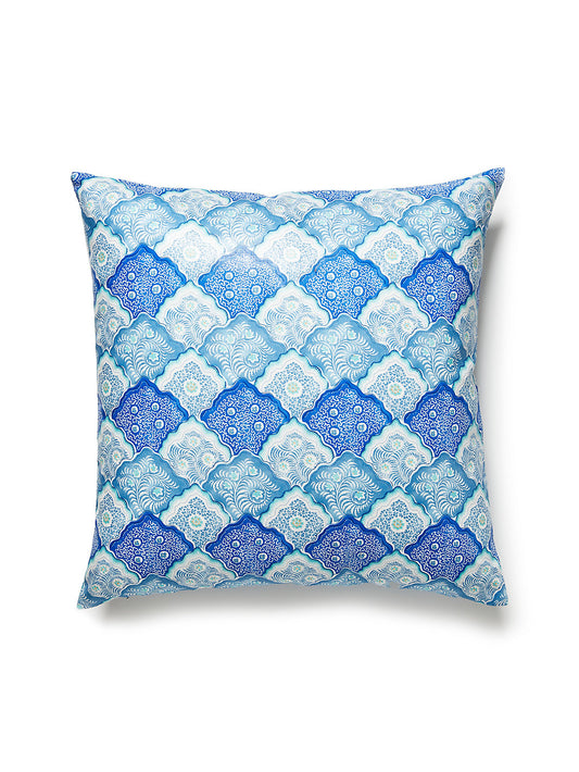 Scalamandre Akira 22 X 22 - Porcelain Blue Decorative Pillow
