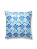 Scalamandre Akira 22 X 22 - Porcelain Blue Decorative Pillow