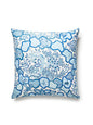Scalamandre Ziba 22 X 22 - Porcelain Blue Decorative Pillow