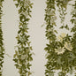 By yard Jasper Fabrics Malmaison Fontaine Green and Beige Botanical Linen Cotton - Special Order