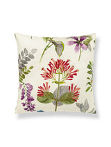 Scalamandre Sissinghurst 22 X 22 - Coral / Multi Decorative Pillow