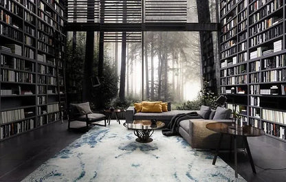 Stark Cedartown Light Slate Grey Modern Blue Grey Rug Medallion Hand Knotted - 100% Silk - 9x12' MSRP USD16250