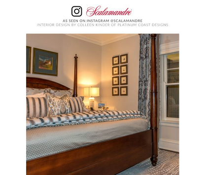 Special Order Scalamandre Old World Weavers Tai Lao Stripe Mist Ikat Stripe Velvet White Blue Gray MSRP USD632/Y