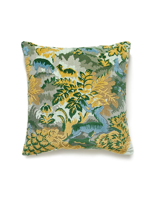 Scalamandre Tails Tale 22 X 22 - Forest Decorative Pillow