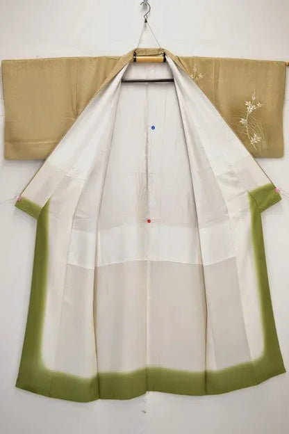 High Quality Silk Wedding Tsukesage Lovely Cherry Blossom Taupe