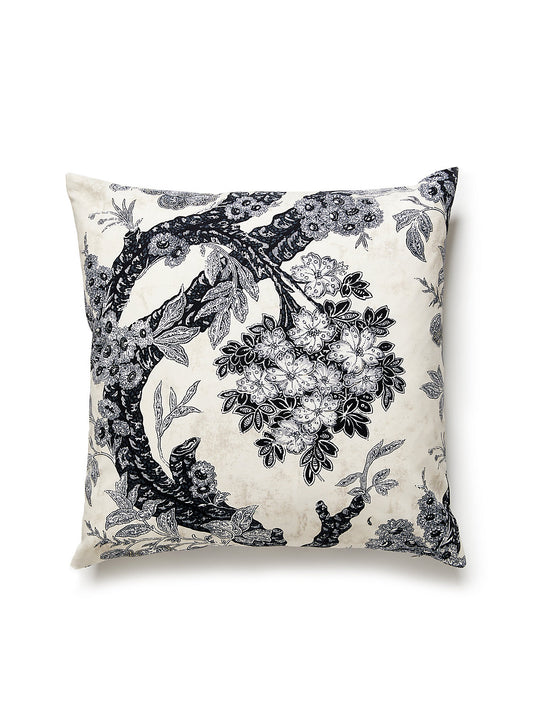 Old World Weavers Summerhouse Hill 22 X 22 - Charcoal Decorative Pillow