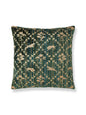 Scalamandre Santini 22 X 22 - Blue Green Decorative Pillow