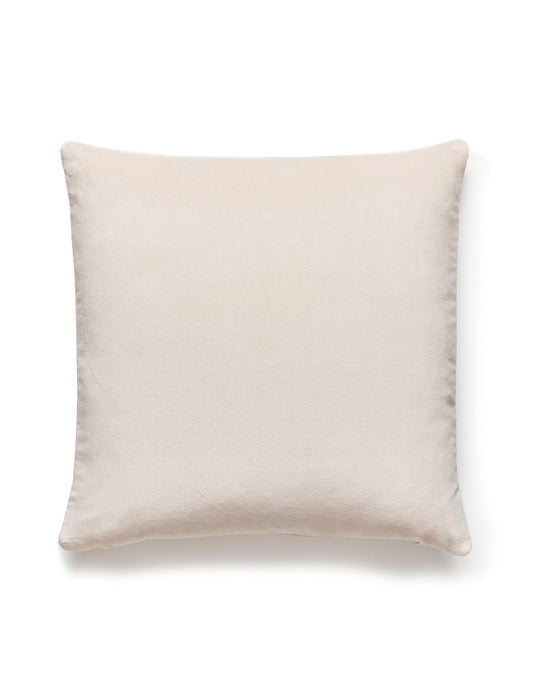 Scalamandre Torino Velvet 22 X 22 - Buttercream Decorative Pillow