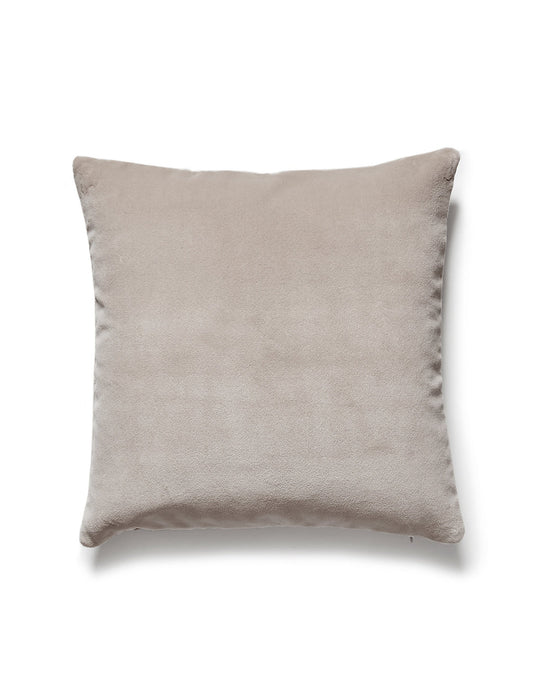 Scalamandre Torino Velvet 22 X 22 - Taupe Decorative Pillow