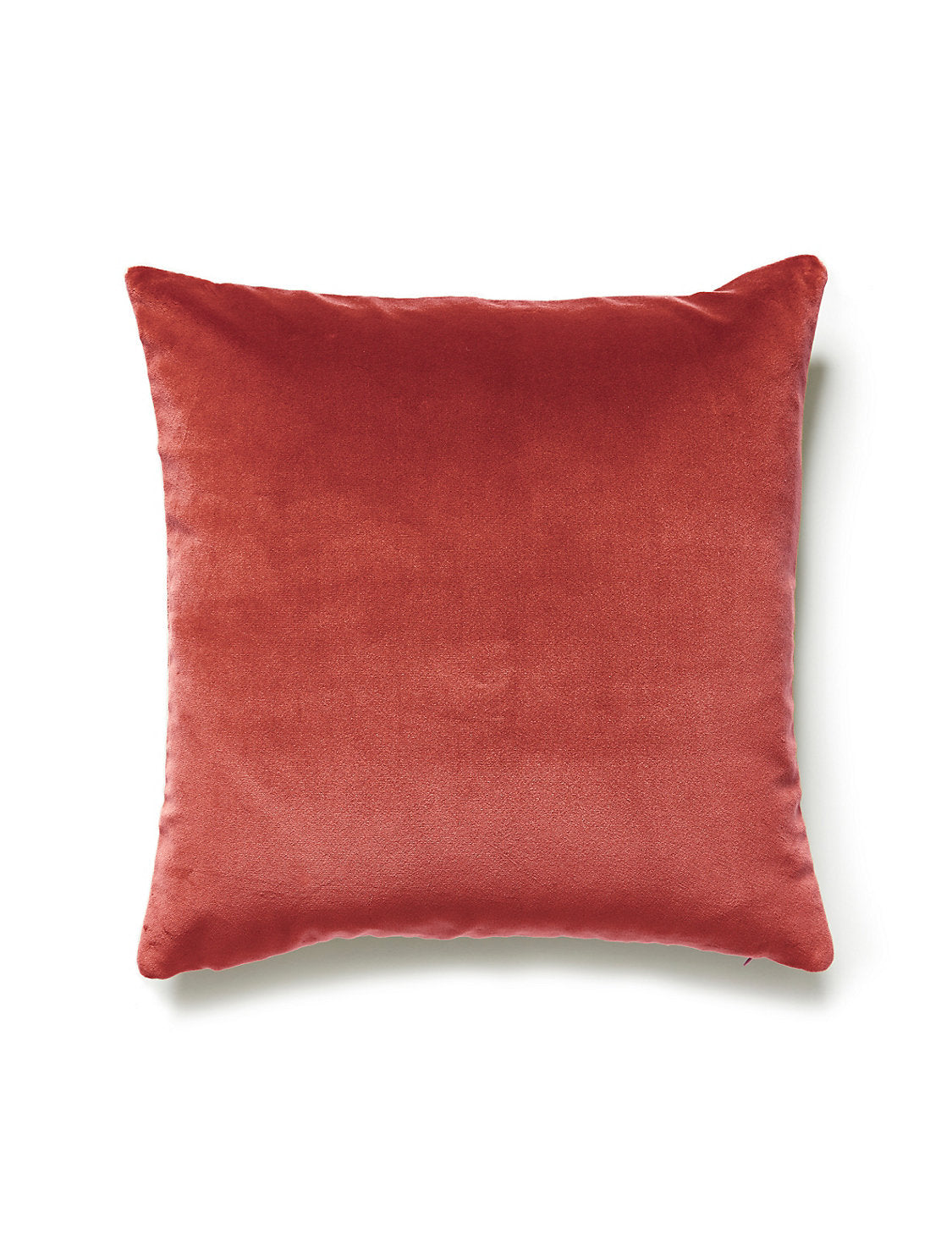 Scalamandre Torino Velvet 22 X 22 - Coral Decorative Pillow