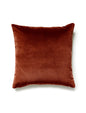 Scalamandre Torino Velvet 22 X 22 - Paprika Decorative Pillow
