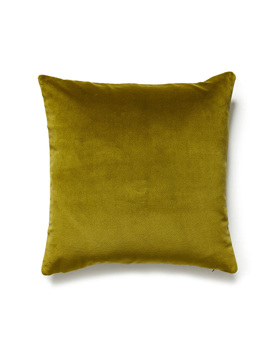 Scalamandre Torino Velvet 22 X 22 - Moss Decorative Pillow