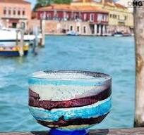 Lee Jofa Murano Silk Stripe Topaz Turquoise Blue Red Cream Strie Bty MSRP USD 268/y