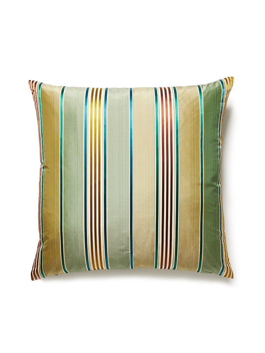 Old World Weavers Charlotte Stripe 22 X 22 - Moss Decorative Pillow