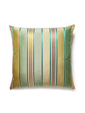 Old World Weavers Charlotte Stripe 22 X 22 - Moss Decorative Pillow