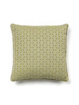 Scalamandre Cross Channel 22 X 22 - Spring Green Decorative Pillow