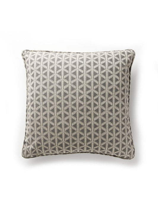 Scalamandre Cross Channel 22 X 22 - Newsprint Decorative Pillow