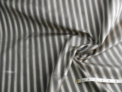Scalamandre 100% Silk Shirred Stripe Lite Silver MSRPUSD 363/y