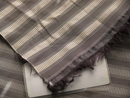 Scalamandre 100% Silk Shirred Stripe Lite Silver MSRPUSD 363/y