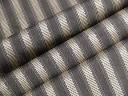 Scalamandre 100% Silk Shirred Stripe Lite Silver MSRPUSD 363/y