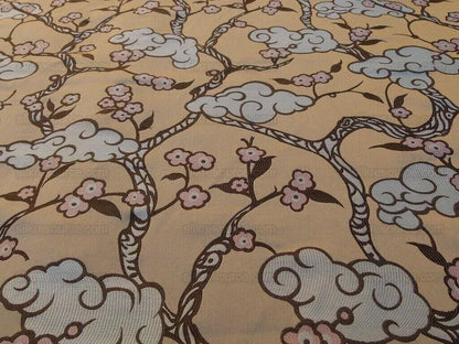 by yard High End Asian Cloud Cherry Lampas Blend THICK GORGEOUS MSRP USD 200/Y