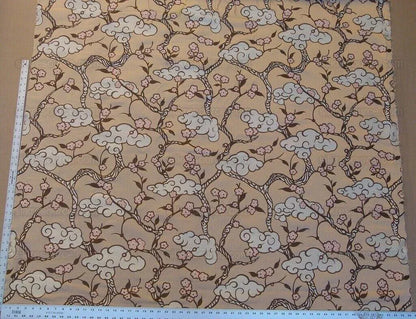 by yard High End Asian Cloud Cherry Lampas Blend THICK GORGEOUS MSRP USD 200/Y