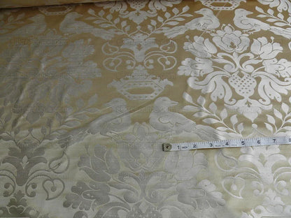 Special Order By yard Scalamandre 100%silk Love Bird  Beige Champagne MSRP USD748/Yd