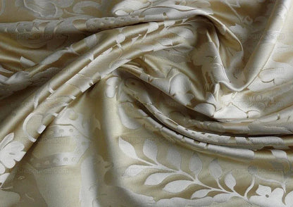 Special Order By yard Scalamandre 100%silk Love Bird  Beige Champagne MSRP USD748/Yd