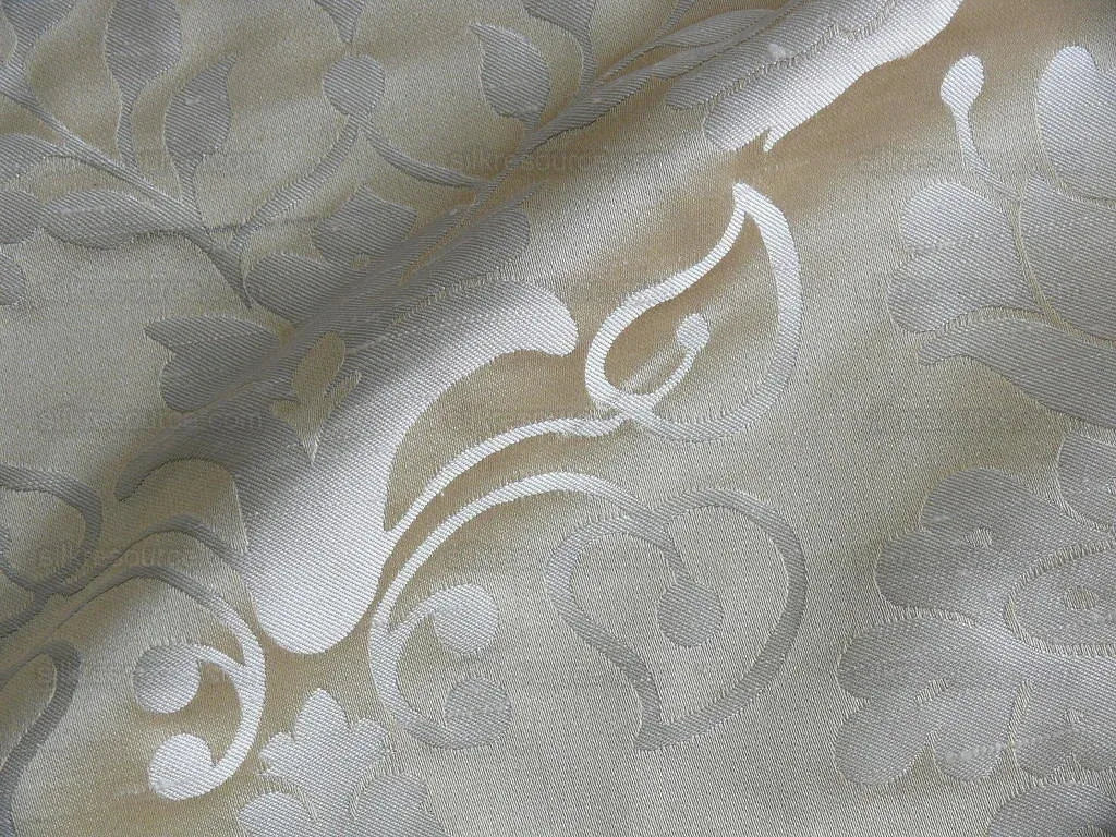 Special Order By yard Scalamandre 100%silk Love Bird  Beige Champagne MSRP USD748/Yd