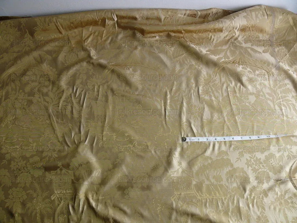 Koplavitch&amp;Zimmer" Silk Oriental Toile Antique Gold