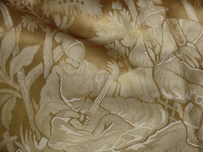 Koplavitch&amp;Zimmer" Silk Oriental Toile Antique Gold