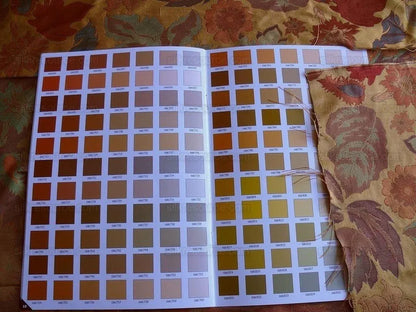 Hiend 100% Silk Lampas Brocade Golden Fall Foliage Bty