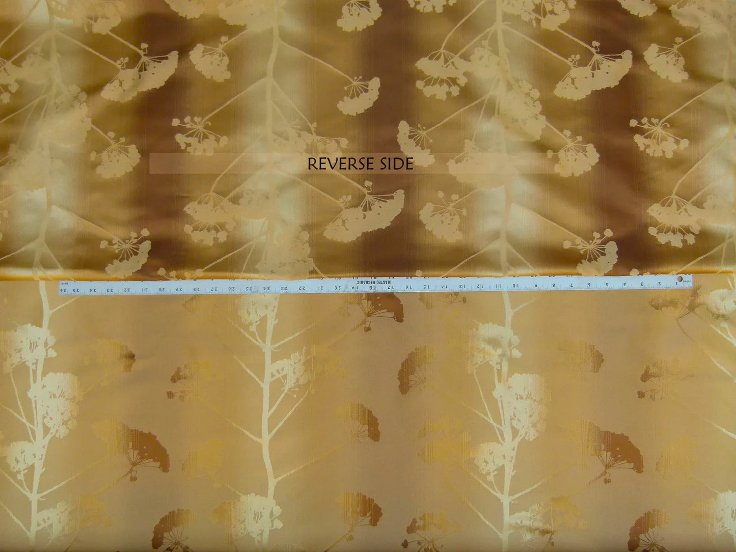 Kravet Coutour 100% Silk Quiet Place Serenity Gold Amber Forest Yarrow Autumn Foliage MSRP 276/Y By Yard