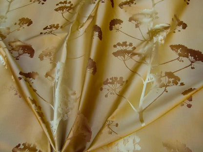 Kravet Coutour 100% Silk Quiet Place Serenity Gold Amber Forest Yarrow Autumn Foliage MSRP 276/Y By Yard