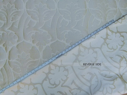 Kravet Couture Barbara Barry Old World in Flax *white Cream 100% Silk Damask