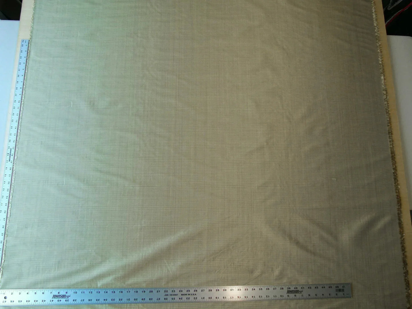 By yard Scalamandre Powers Court Putty Gold Silk Taffeta Strie MSRP USD 342/y