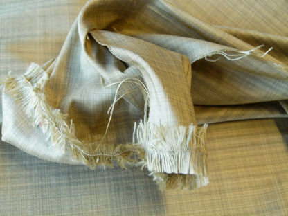 By yard Scalamandre Powers Court Putty Gold Silk Taffeta Strie MSRP USD 342/y