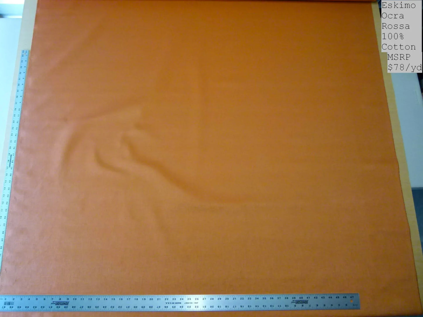 Scalamandre Eskimo Ocra Rossa Orange Cotton Heavy Duty MSRP USD 150/Y BTY