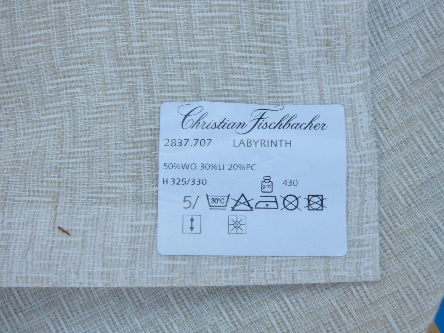 2 Berkbox49 Scalamandre Square Labyrinth Wool Sheer White MSRP USD 200+