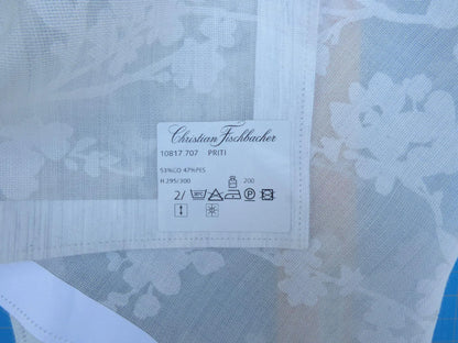 3 Berkbox49 Scalamandre Square Priti Cotton Sheer White MSRP USD 200+