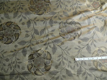 S Harris Tobago Silk Lampas Antique Gold Art Deco MSRP USD 188+/Y