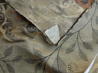 S Harris Tobago Silk Lampas Antique Gold Art Deco MSRP USD 188+/Y