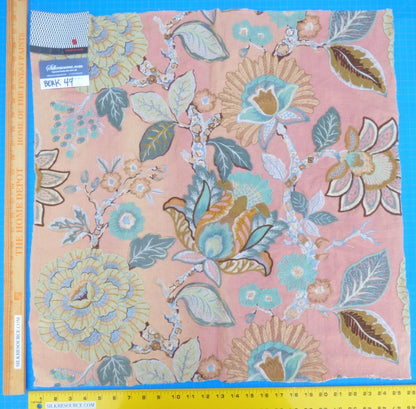 10 Berkbox49 Scalamandre Square Swadeshi Cassia Aqua Gold MSRP USD 200+