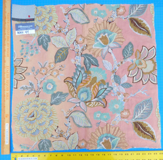 10 Berkbox49 Scalamandre Square Swadeshi Cassia Aqua Gold MSRP USD 200+