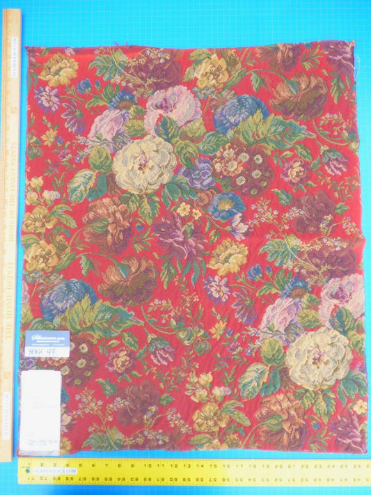 12 Berkbox49 Scalamandre Square Veronica Red Floral MSRP USD 200+